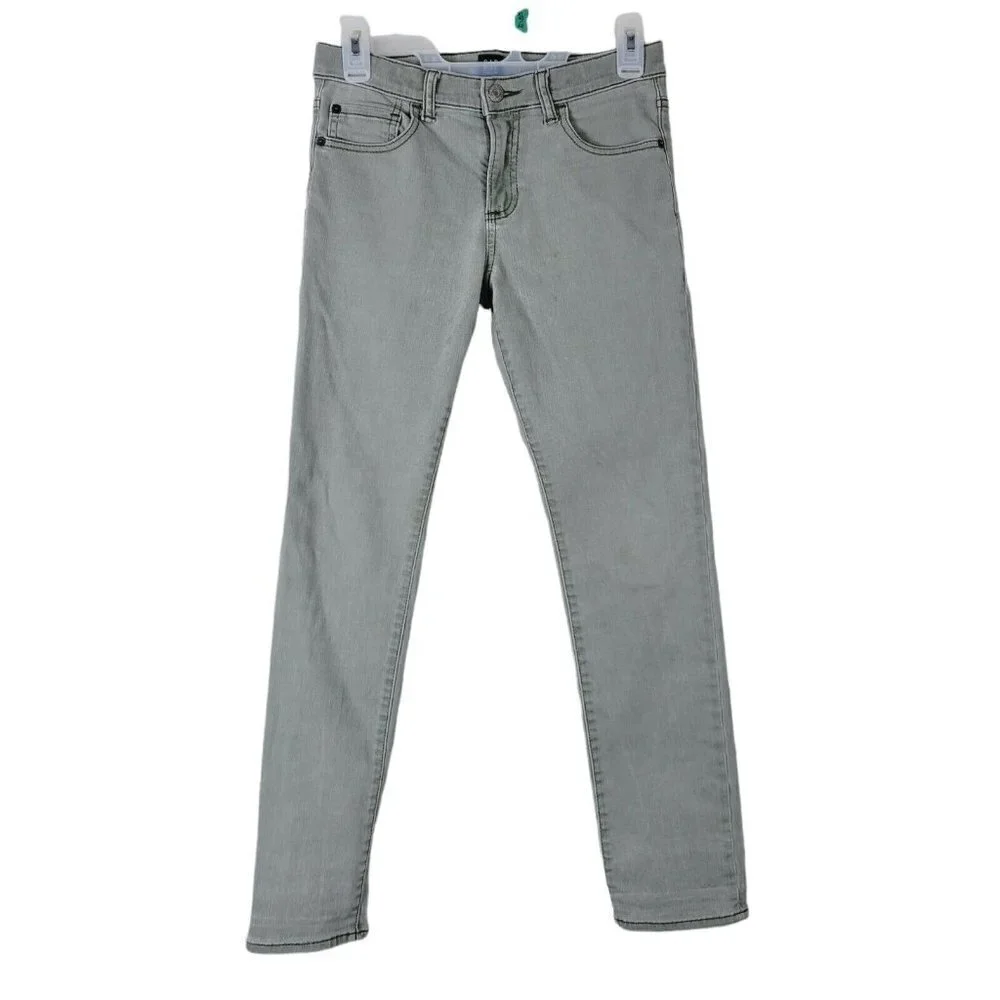 GAP Girls Denim Jeans Stretch Slim Sz 14 Gray Mid Rise Teens Teenager Junior